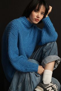 Большой свитер-водолазка Dakotah от Maeve, цвет indigo bunting
