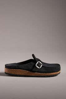 Замшевые сабо Birkenstock Buckley, черный