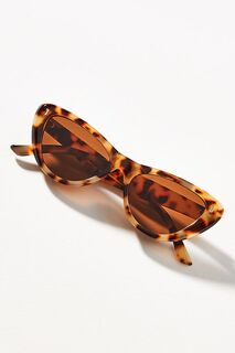 Солнцезащитные очки I-SEA Chunky Cat-Eye массивные, коричневый