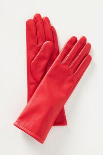 Перчатки средней длины Maeve из искусственной кожи для текстовых сообщений, красный
