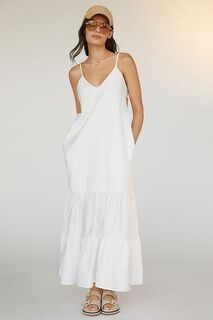 Платье миди Peixoto Parker с завязками, белый