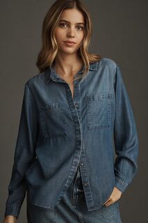 Рубашка Cloth &amp; Stone Chambray, синий