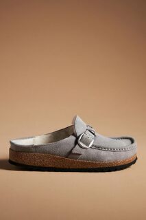 Сабо Birkenstock Buckley из овчины, светло-серый