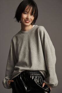 Толстовка-пуловер Pilcro Perfectly Oversized, светло-серый