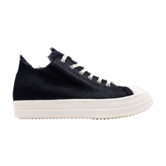 Низкие кроссовки Rick Owens Strobe Fur Low, черный