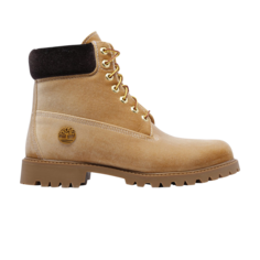 Ботинки премиум-класса Off-White x 6 дюймов Timberland, желто-коричневый