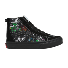 Ботинки Disney x Sk8-Hi Zip Kids Vans, мультиколор