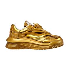 Versace Резиновые кроссовки Odissea Caged Medusa, золото