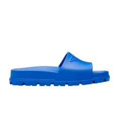 Шлепанцы Prada Rubber Slide, синий