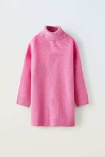 Платье для девочки Zara 100% Wool, розовый