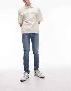 Джинсы Topman Stretch Skinny, синий