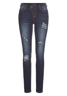 Узкие джинсы Arizona, темно-синий