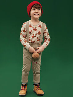 Вязаный свитер с рождественской тематикой для мальчика LCW baby