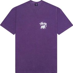 Футболка Stussy Rasta Dot Pigment Dyed Tee &apos;Purple&apos;, фиолетовый