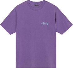 Футболка Stussy Big League Pigment Dyed Tee &apos;Purple&apos;, фиолетовый