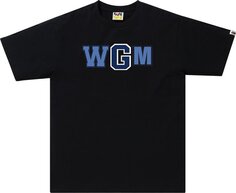 Футболка BAPE Color Camo WGM Milo Shark Tee &apos;Black/Navy&apos;, черный