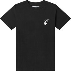 Футболка Off-White Cut Here Short-Sleeve Slim Tee &apos;Black/White&apos;, черный