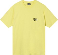 Футболка Stussy Basic Tee &apos;Yellow&apos;, желтый