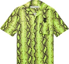 Рубашка Off-White Snake Holiday Shirt &apos;Yellow&apos;, желтый