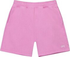 Шорты Stussy Overdyed Stock Logo Short &apos;Pink&apos;, розовый