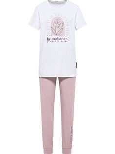 Пижама Bruno Banani BURNETT, розовый/белый