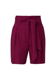 Широкие брюки со складками спереди Comma, розовый