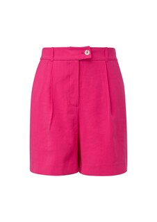 Свободные брюки со складками спереди Comma, розовый