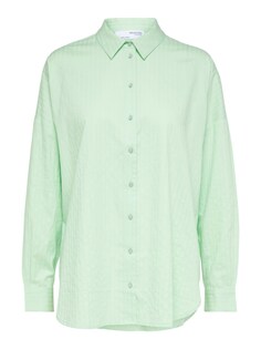Блузка Selected Lina Sanni, пастельно-зеленый