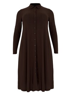 Рубашка-платье Yoek Dolce, темно коричневый