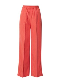 Широкие брюки со складками Sisley, светло-красный