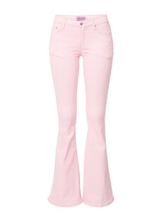 Расклешенные джинсы Edikted, пастельно-розовый
