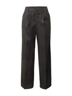 Широкие брюки со складками спереди Gap DRESSY, черный