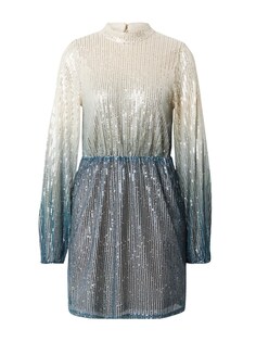 Коктейльное платье Mbym Blane, кремовый/синий