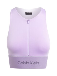 Спортивный бюстгальтер без косточек Calvin Klein, пастельно-фиолетовый