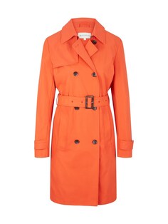 Межсезонное пальто Tom Tailor, оранжево-красный