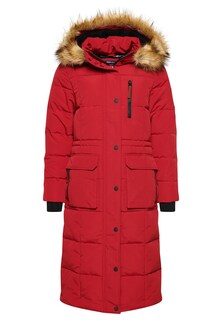 Зимнее пальто Superdry, красный