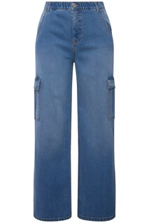 Широкие джинсы-карго Studio Untold, синий