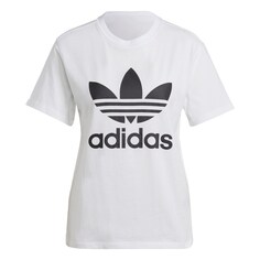 Рубашка Adidas Trefoil, белый