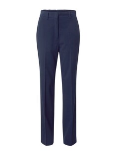 Обычные плиссированные брюки Esprit, темно-синий