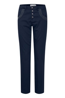 Узкие брюки Pulz Jeans Melina, темно-синий