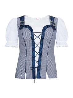 Традиционная блузка Sheego, королевский синий/белый