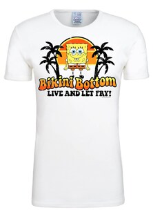 Рубашка Logoshirt Spongebob – Bikini Bottom, белый