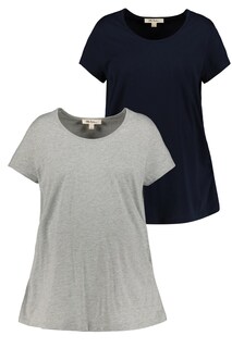 Рубашка Ulla Popken, морской синий/серый