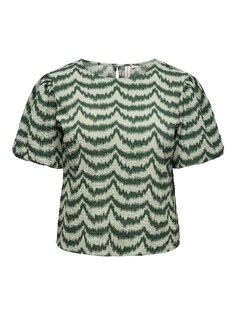 Рубашка Only, пестрый зеленый
