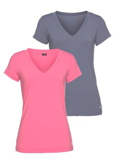 Рубашка H.I.S, серый/розовый