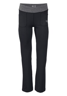 Обычные брюки H.I.S, серый/черный