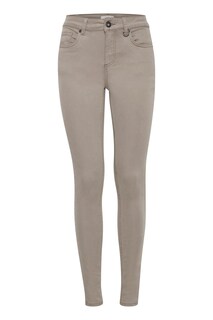 Узкие джинсы Pulz Jeans Emma, светло-серый