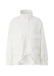 Межсезонная куртка Comma, натуральный белый
