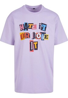 Рубашка Mt Upscale Hate it or Love it, светло-фиолетовый