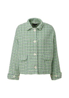Межсезонная куртка Comma, зеленый/светло-зеленый